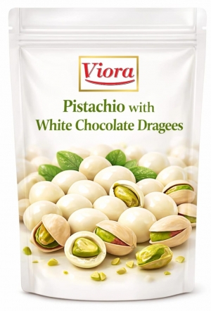 Pistachio with White Chocolate Dragees