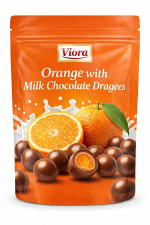 Orange with Milk Chocolate Dragees